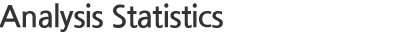 Analysis Statistics